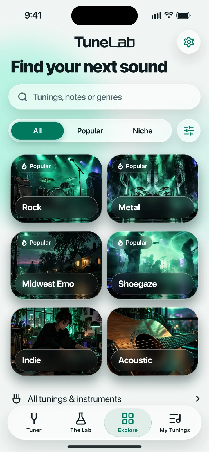 Explore tunings